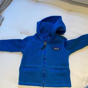 Patagonia Baby Zip up Fleece 3-6 Months Blue